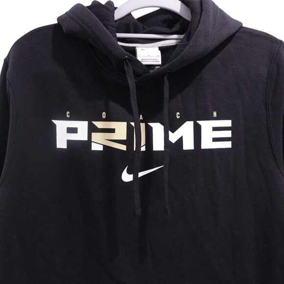 NWT Nike Prime 2.0 Club Fleece Logo Hoodie Sz S Black Pullover Dean Sanders - Picture 3 of 8